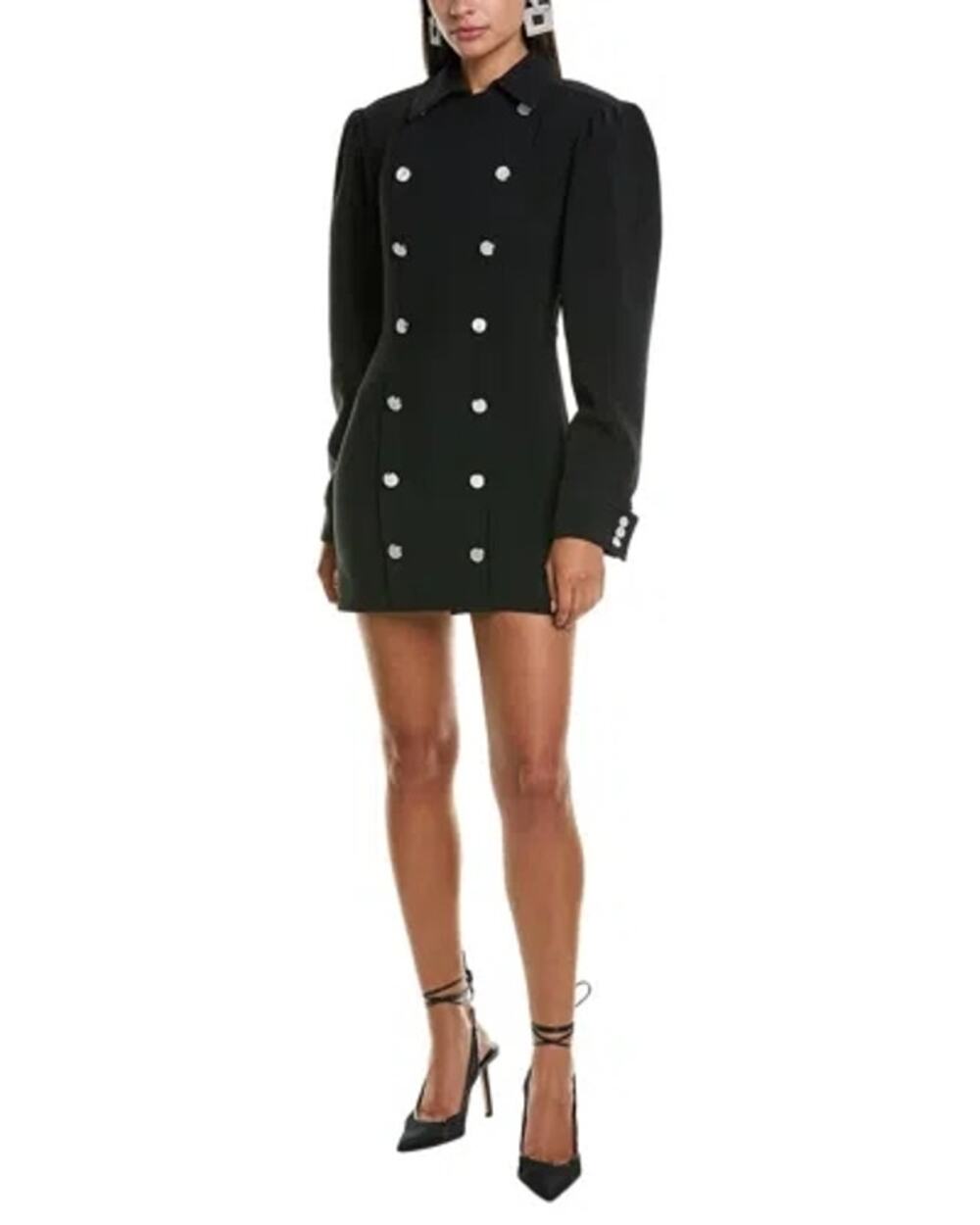 Ronny Kobo Boge double-breasted black blazer dress size medium